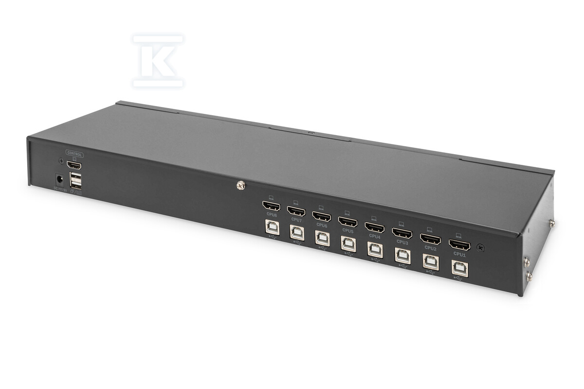 Przełącznik KVM 8 portowy, Rack 19", 4K - DS-12910