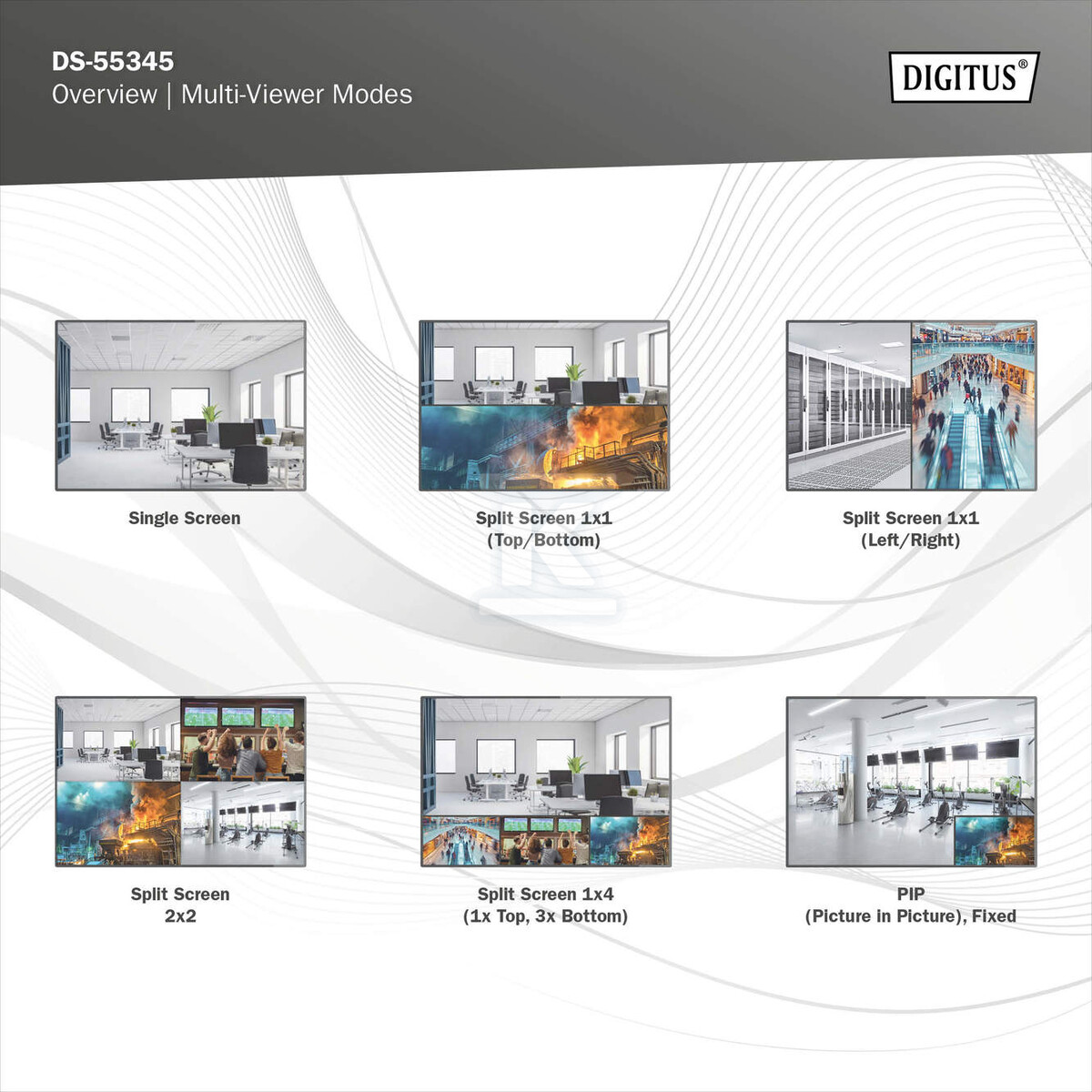 Przełącznik/Matrix HDMI 4/2-porty - DS-55345