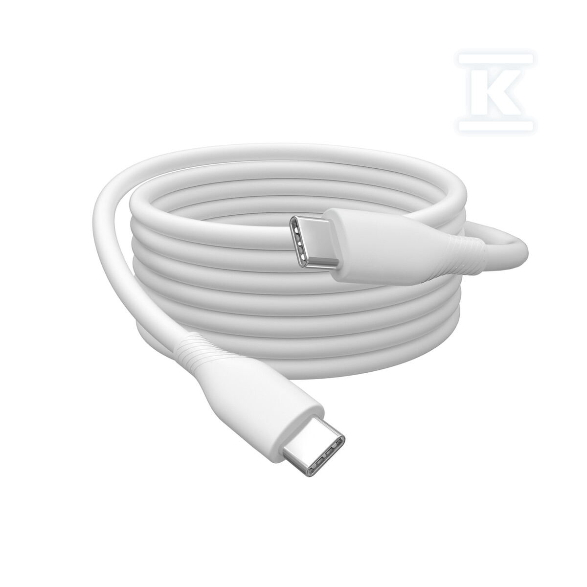 Kabel zasilający silikonowy USB-C - - AK-300341-010-W