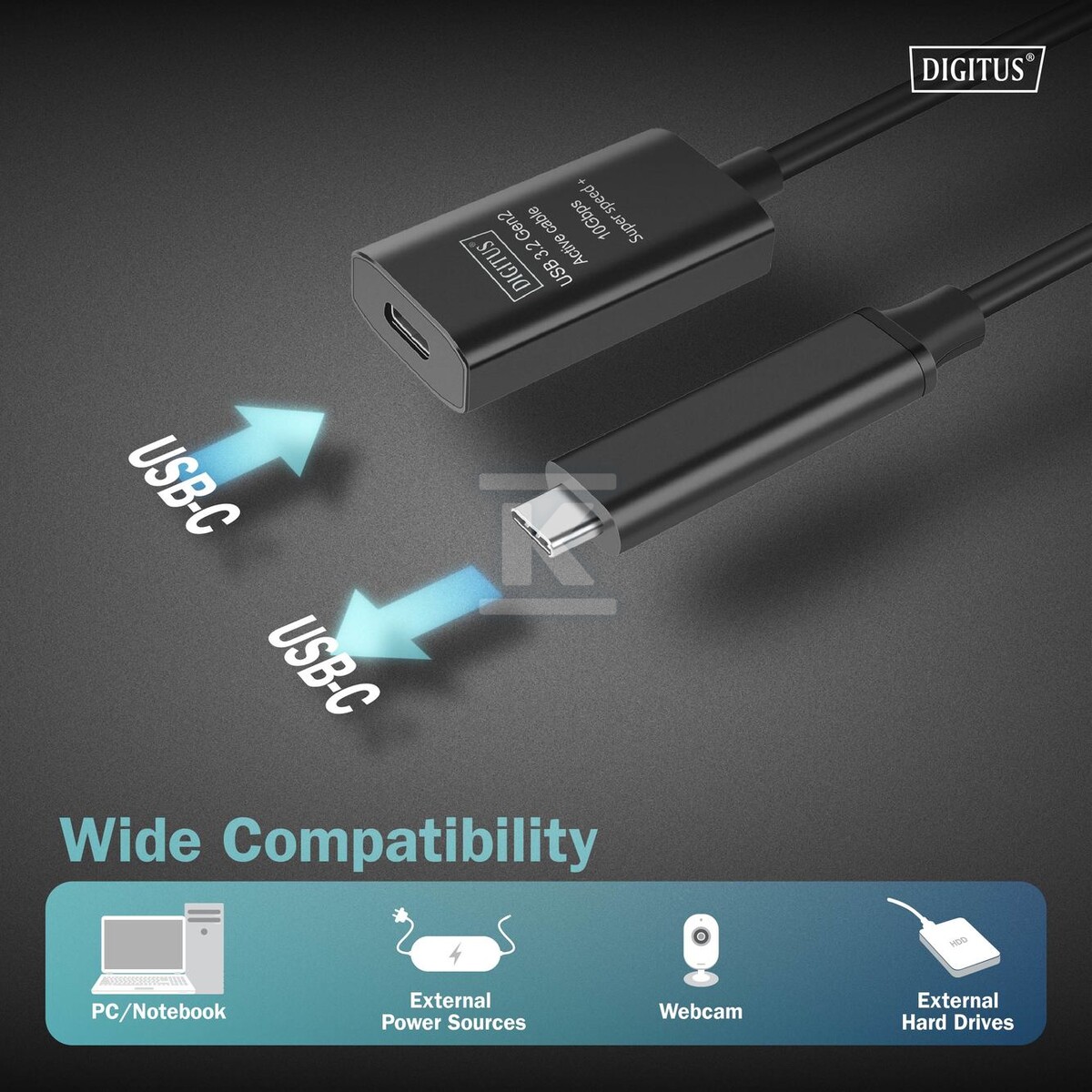 Kabel przedłużający aktywny, USB 3.2 - DA-73112