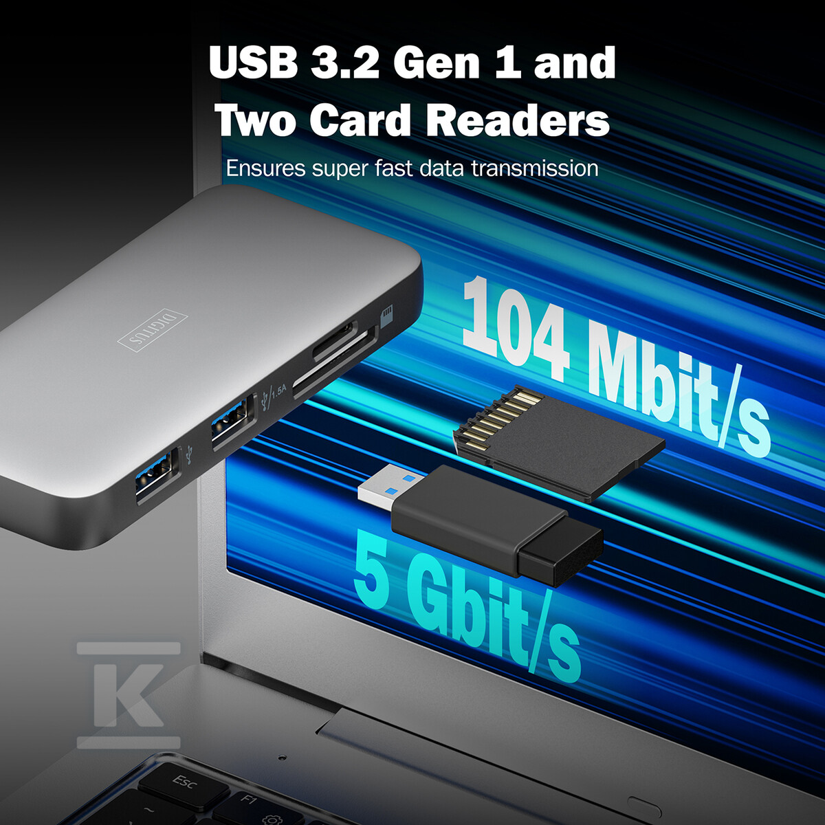 Stacja dokująca podróżna USB-C 7 - DA-70916