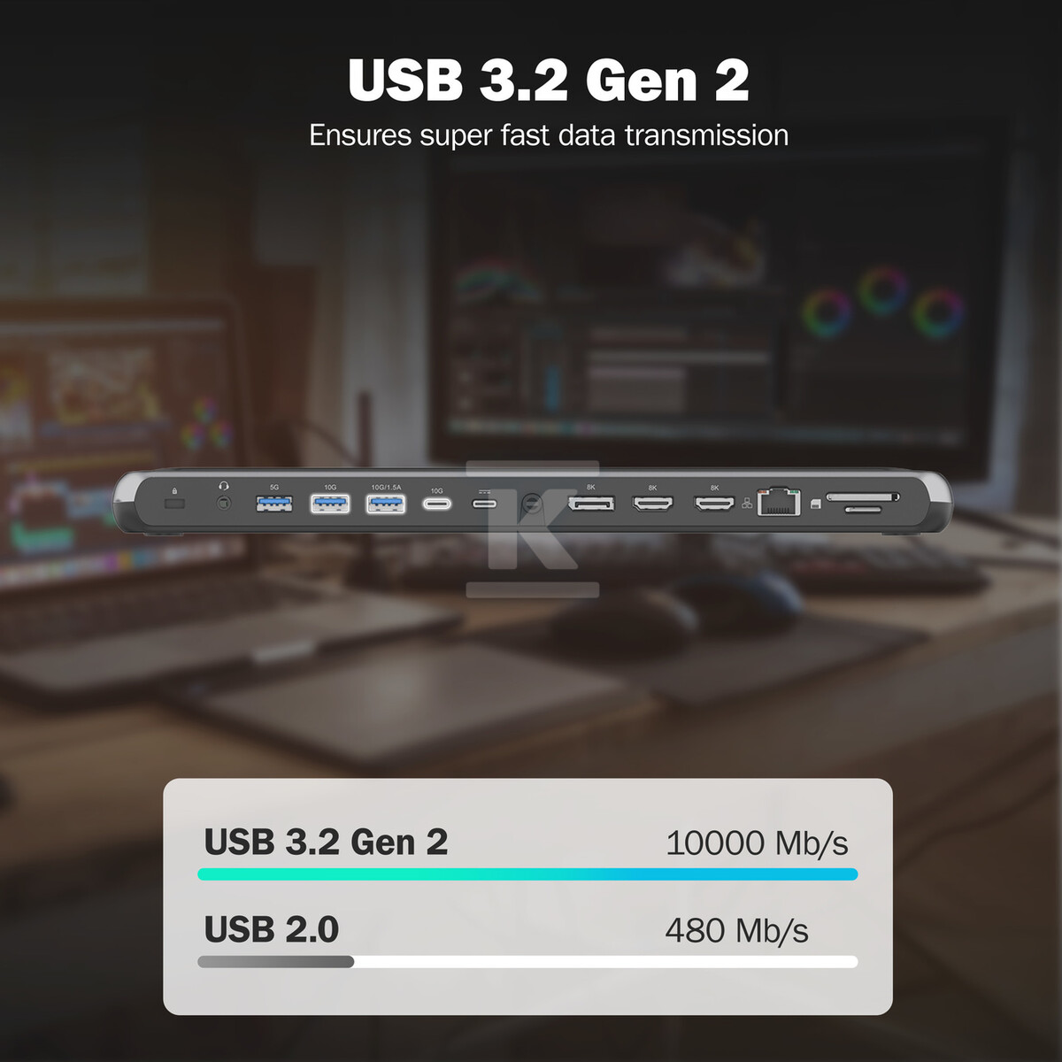 Stacja dokująca USB-C 12 portowa, max. - DA-70919