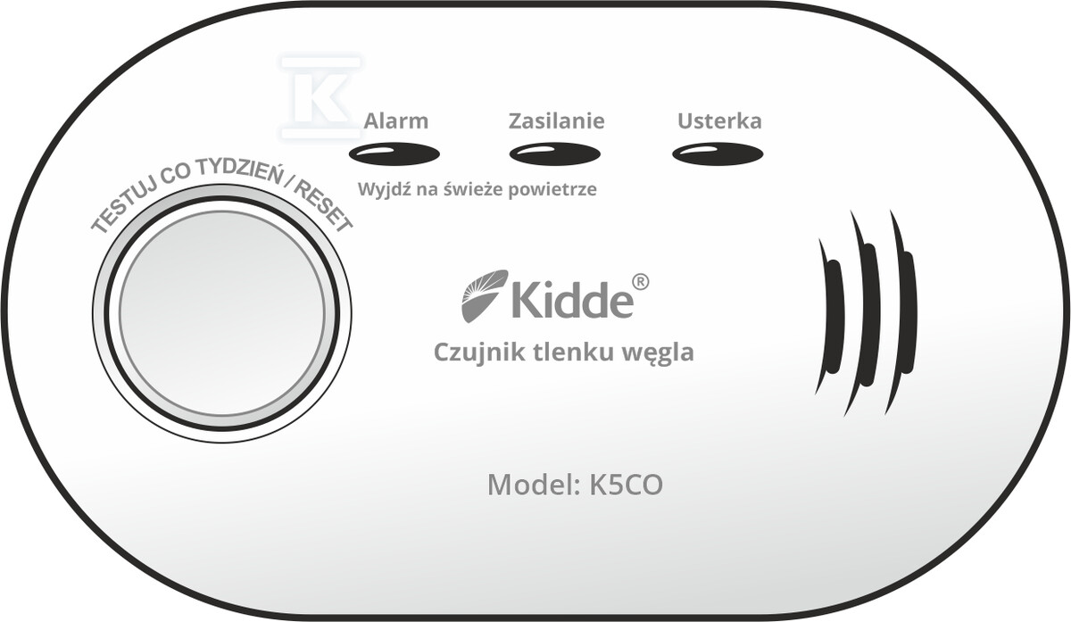 Датчик чадного газу K5CO Kidde - Пакет - K5CO-PL-10