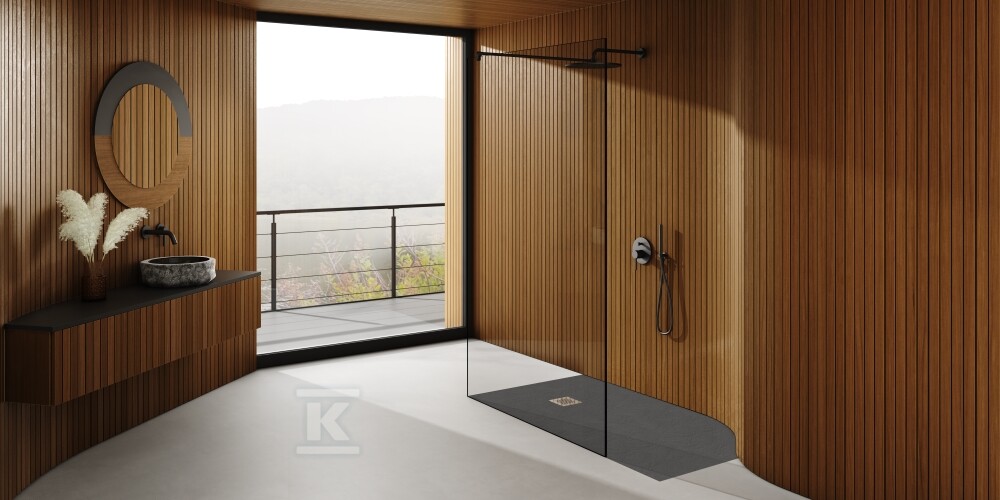 Bac à douche en composite "Kalait" - 3.3136/S/ST-M2