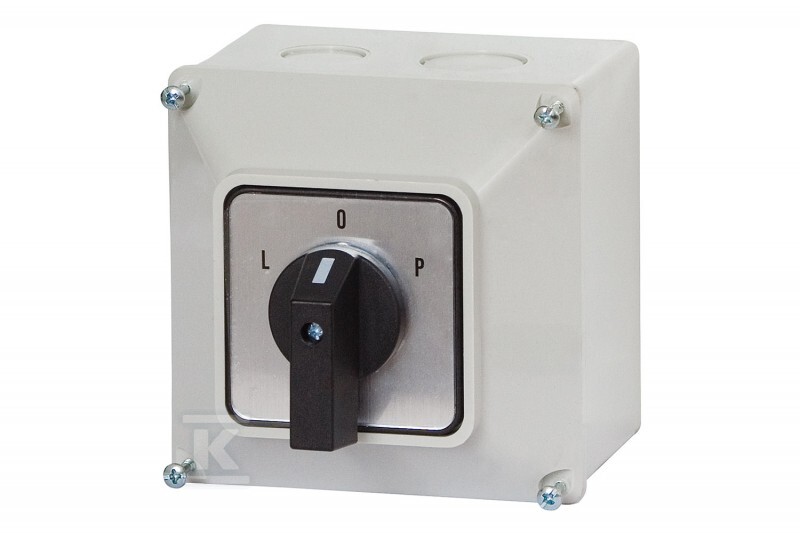 Vypínač 32A L/P IP65 v obudově velké - F3.0207