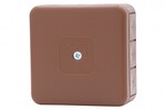 Герметична коробка H55-S 85x85x37 IP55 12-виводна коричнева ONNLINE