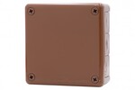 Герметична коробка H55-L 118x118x46 IP55 на 12 виводів, коричнева ONNLINE