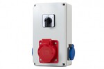 Розподільчий щит BICO — гнізда 16A 5p, 2x230V, 0/1 (16A)