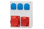Розподільна коробка R-240 - гнізда 16A 5p, 32A 5p, 3x230V