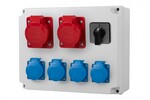 Razdelnik R-310 - utičnice 2x16A5p, 4x250V, 0/1 (32A)