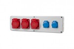 Розподільна коробка Horizontal B - гнізда 16A 5p, 2x32A 5p, 2x230V