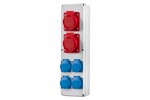 Розподільна коробка Vertical B - розетки 2x16A 5p, 4x230V