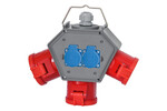 Розподільна коробка POLYBOX - розетки 3x32A 5P, 2x230V