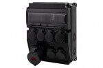 Розподільна коробка CAJA 12M SCENIC - розетки прямі 16A 5p, 6x230V