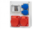 Розподільна коробка R-240 4M - гнізда 2x16A 5p, 2x230V