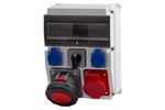 Razdelna kutija CAJA 12M - utičnice 16/5, 63A 5p, 2x230V, L/P (63A)