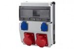 Razdelnik CAJA 12M BICOLOR - utičnice 2x16A 5p, 2x230V