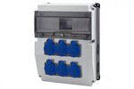 Розподільна коробка CAJA 12M BICOLOR - розетки 6x230V