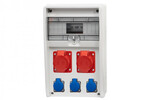 Розподільна коробка ULISSE 12M - розетки 16A 5p, 32A 5p, 3x230V