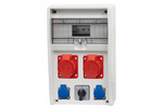 Розподільна коробка ULISSE 12M - гнізда 2x32A 5P, 2x230V, L/P (32A)