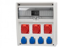 Розподільна коробка ULISSE 17M - гнізда 2x16A 5p, 32A 5p, 4x230V