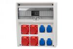 Розподільна коробка ULISSE 17M - гнізда 2x16A 5P, 2x32A 5P, 4x230V