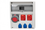 Розподільна коробка ULISSE 17M - гнізда 2x16A 5p, 63A 5p, 3x230V