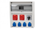Розподільна коробка ULISSE 17M - розетки 2x16A 5P, 4x230V, 0/1 (32A)