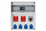 Розподільна коробка ULISSE 17M - гнізда 2x32A 5P, 4x230V, 0/1 (32A)