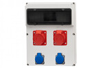Розподільна коробка FEMO 13M - розетки 2x16A 5p, 2x230V