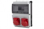 Розподільна коробка LAGO 10M BICOLOR - розетки 16A 5p, 32A 5p