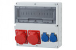 Розподільна коробка LAGO 14M - розетки 2x16A 5p, 2x230V