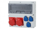 Розподільна коробка LAGO 14M - розетки 2x16A 5p, 3x230V