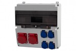 Розподільна коробка LAGO 17M - розетки 16A 5p, 32A 5p, 4x230V