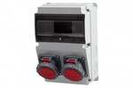 Розподільна коробка LAGO 10M - розетки 16A 5p, 32A 5p IP65