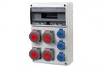 Verteiler LEGATO 16M - Steckdosen 4x16A 5p, 3x230V IP65