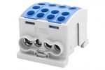 Затискач HLK 125A-4 (1x35,3x25 / 1x35,3x25) - синій