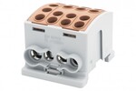 Затискач HLK 125A-4 (1x35,3x25 / 1x35,3x25) - коричневий