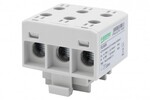 Listwa zaciskowa LZ w korpusie ZU 3-torowa 3x35mm2 - szara (3L) Al/Cu
