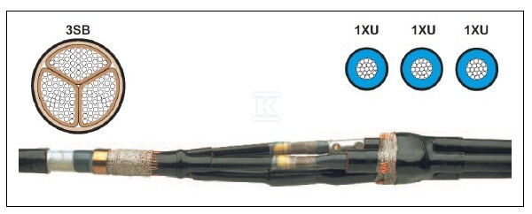 Перехідна кабельна муфта зі з'єднаннями - MXSU-24B/1XU-3SB