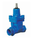 Zasuwa gwintowana DN40 GW-GW 6/4"x6/4", PN16, do wody, z wymiennym uszczelnieniem, GJS-żeliwo sferoidalne, kolor niebieski RAL5015 (seria 2600)
