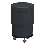 Coluna luminosa Ø60 mm, Harmony XV6, base 24 V AC/DC com adaptador de 3 pinos, tampa incluída, cinza escuro