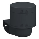 Coluna luminosa Ø60 mm, Harmony XV6, base 24 V AC/DC com adaptador para montagem na parede, tampa incluída, cinza escuro