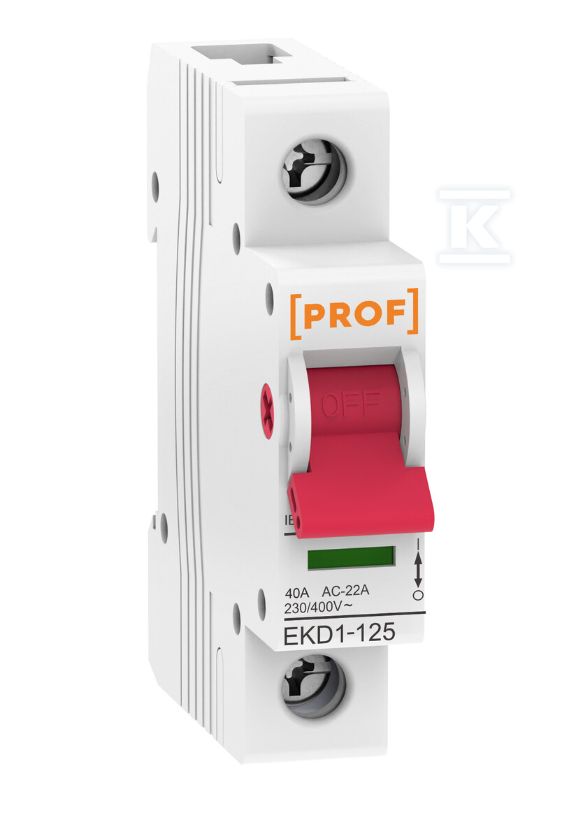 Interrupteur sectionneur 40A 1P AC - EKD1-125-1P-40A-AC