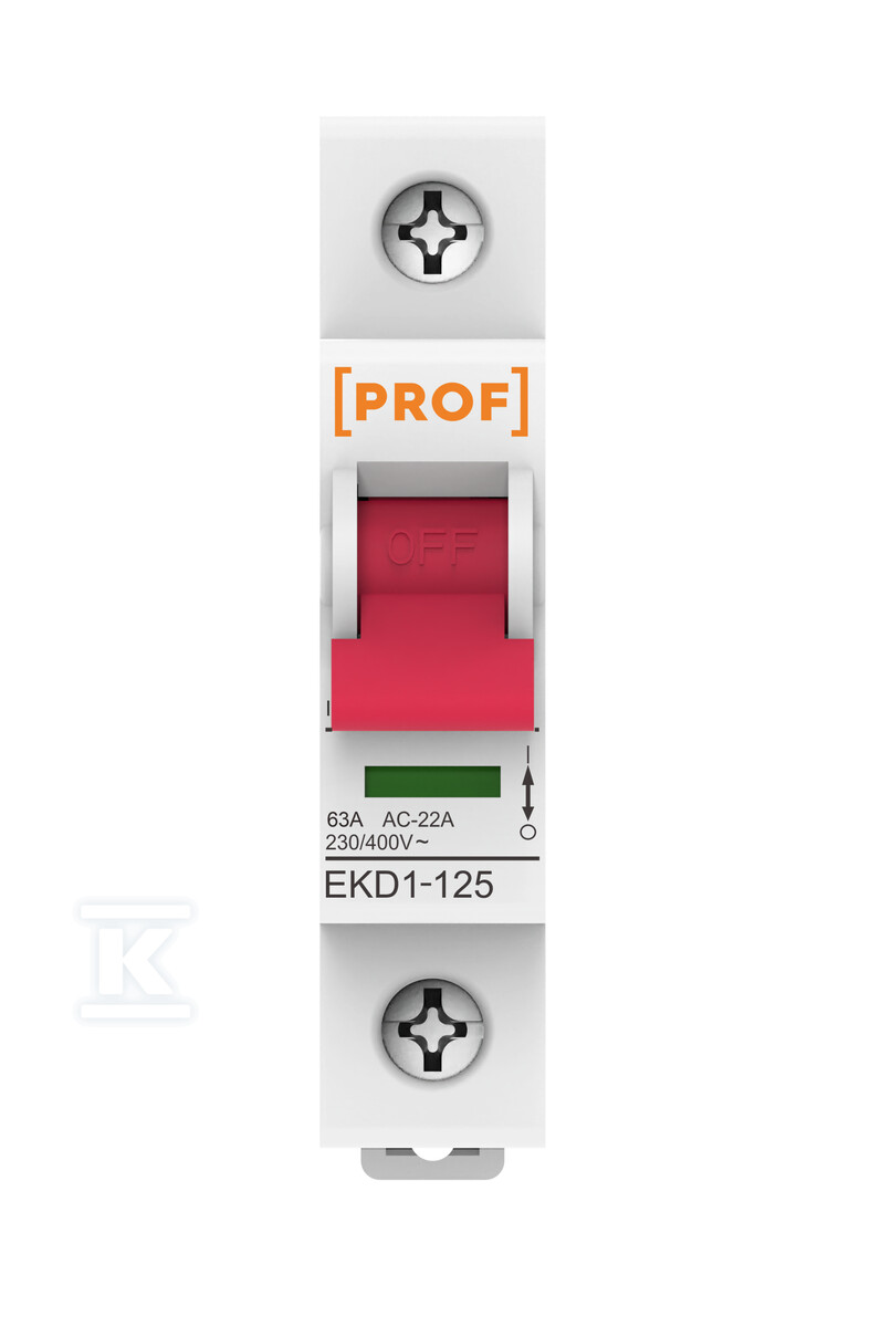 Întrerupător de izolare 63A 1P AC - EKD1-125-1P-63A-AC