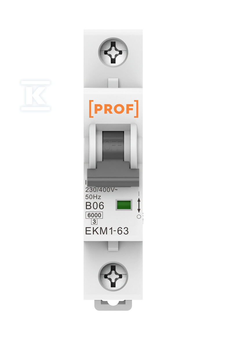 Istič B 6A 1P 6kA - EKM1-63-1P-B-6A-6KA