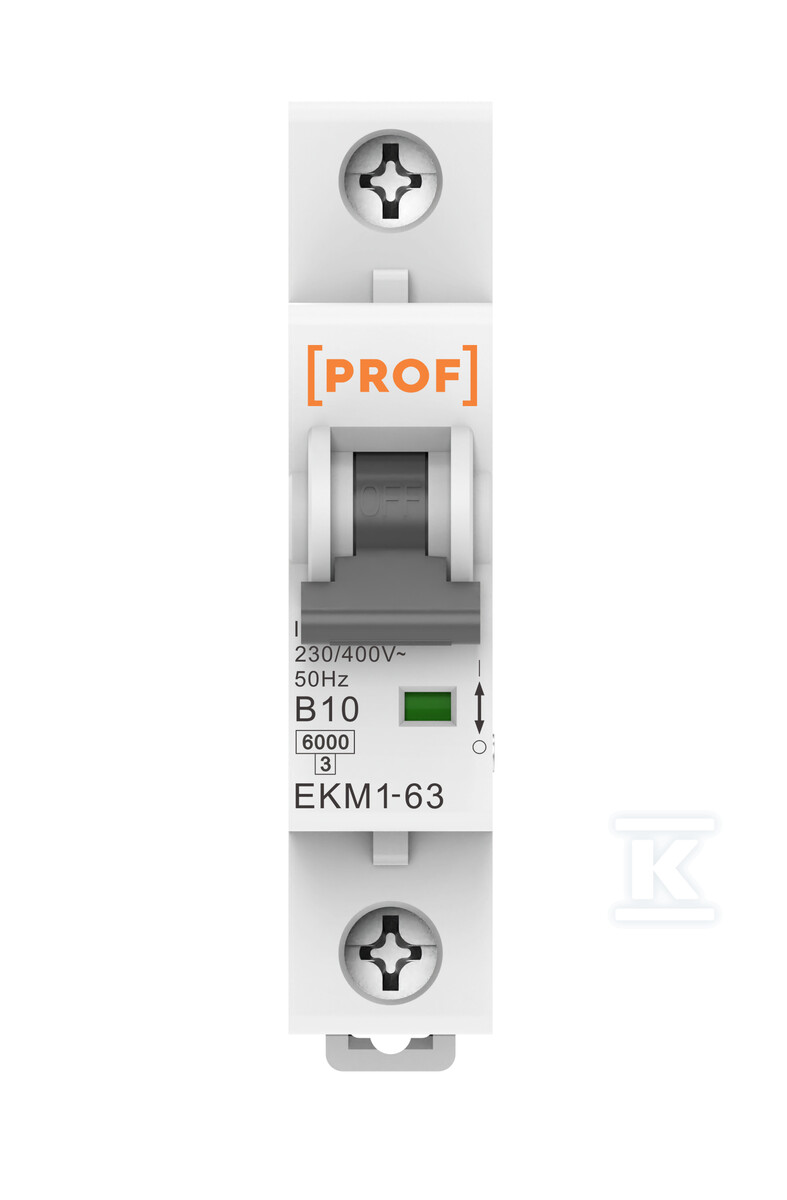 Istič B 10A 1P 6kA - EKM1-63-1P-B-10A-6KA