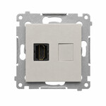 Gniazdo HDMI, kaszmirowy Simon54, DGHDMI.01/42
