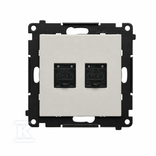 Kompjuterska utičnica dvostruka RJ45 - T62.01/142