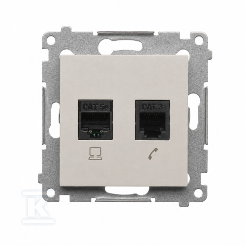 Комп'ютерне гніздо RJ45 категорія 5e + - D5T.01/42